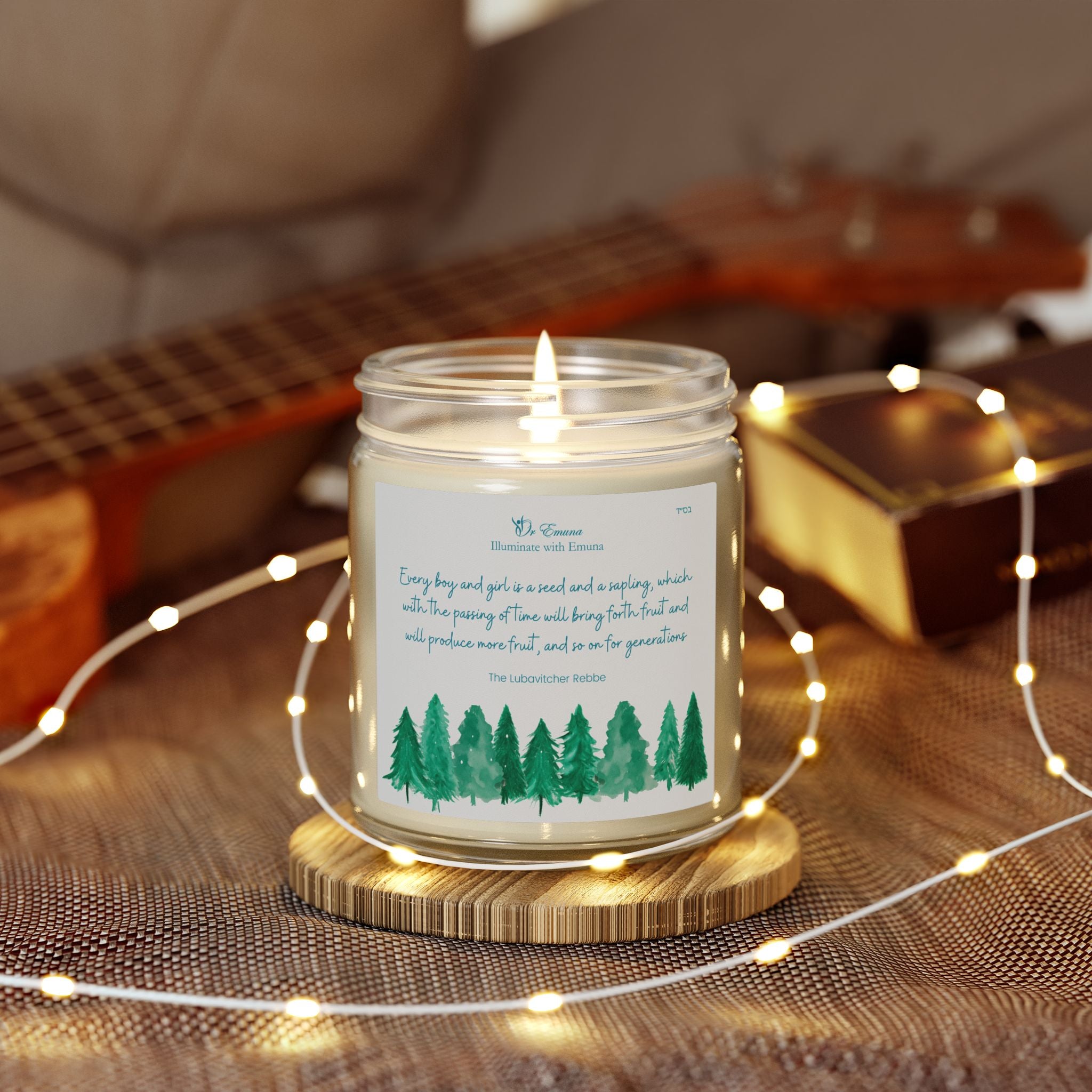 Scented Candle — Coconut Apricot Wax (4oz & 9oz) | "Every child is a seed..."