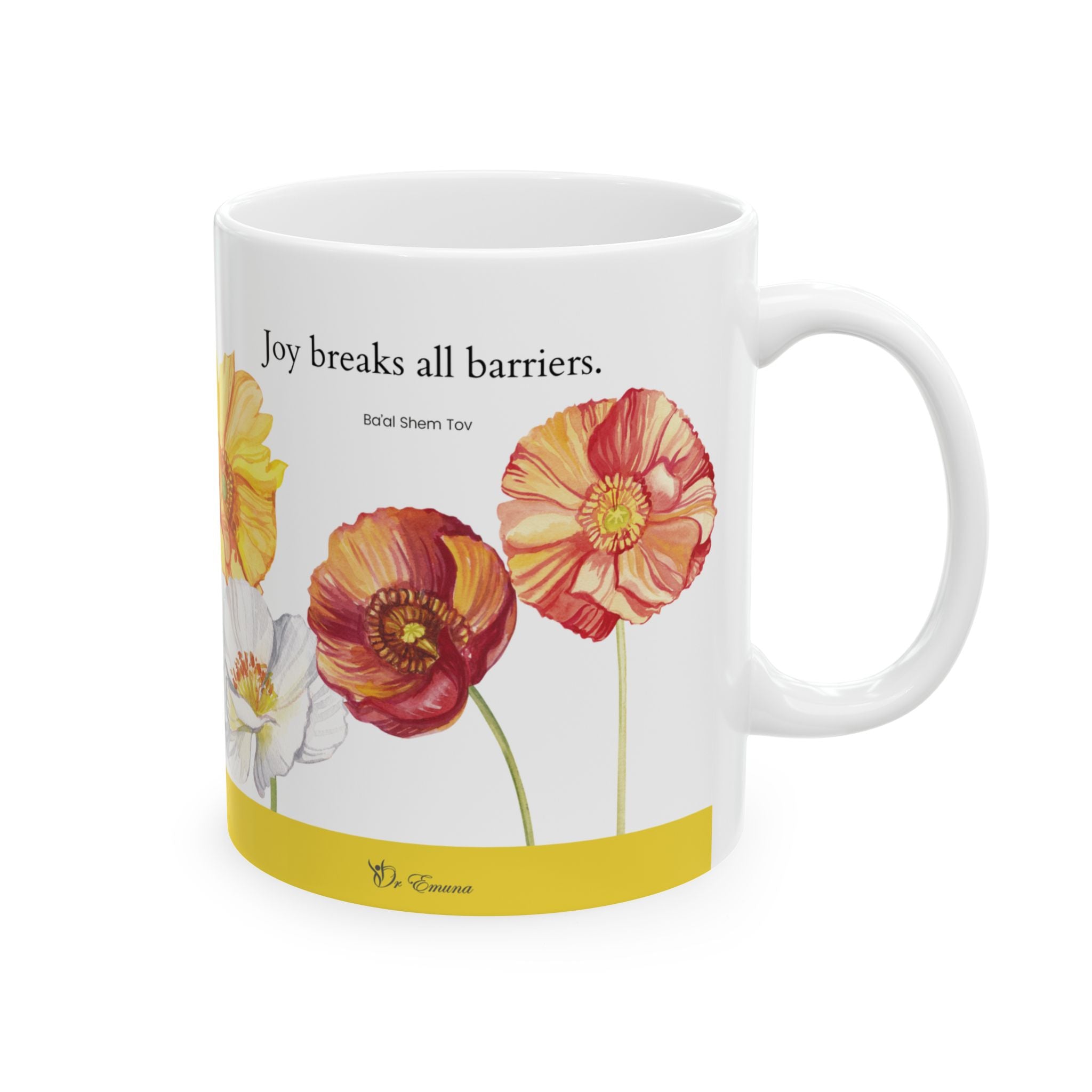 Joy Breaks All Barriers - Ceramic Mug, (11oz)