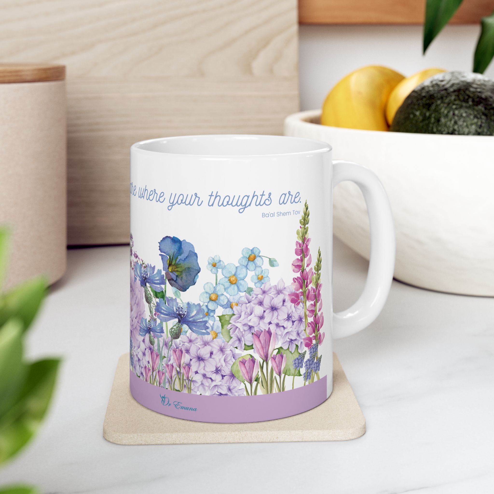 Where Your Thoughts Are - Ceramic Mug, (11oz)