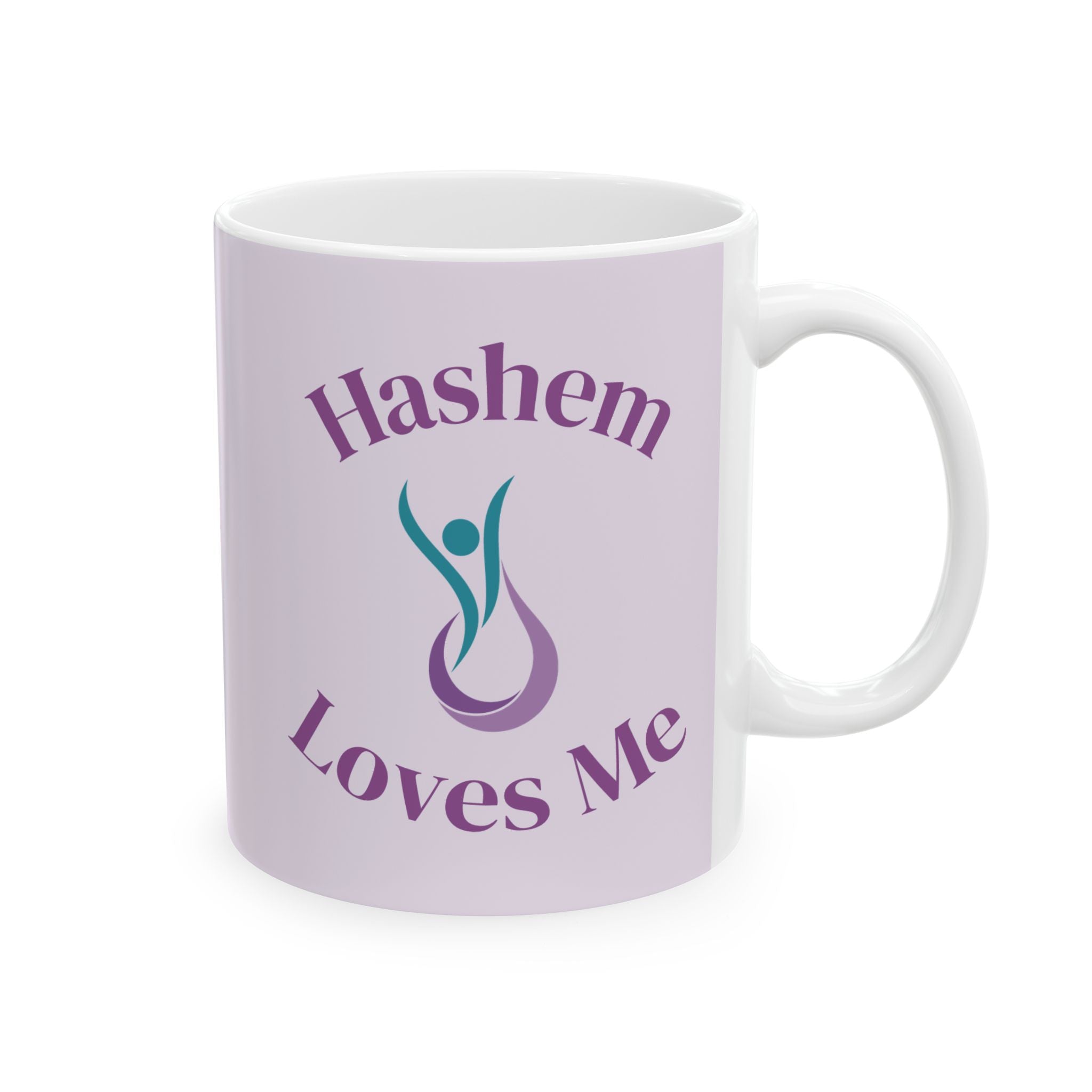 Hashem Loves Me (light) - Ceramic Mug, (11oz)
