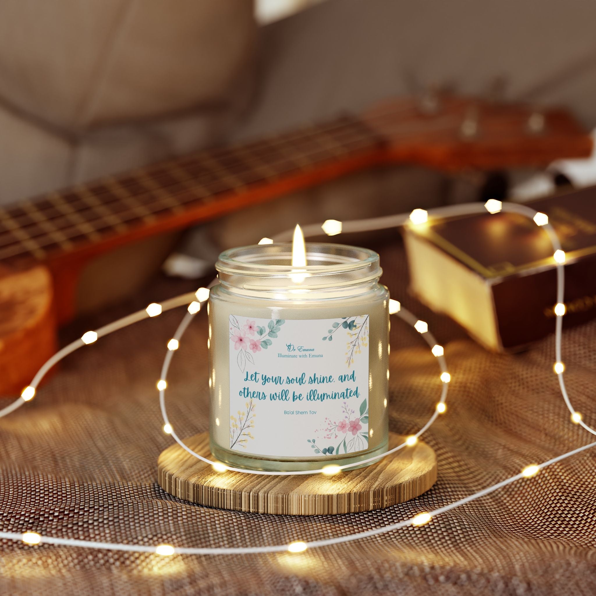 Scented Candle — Coconut Apricot Wax (4oz & 9oz) | "Let your soul shine..."