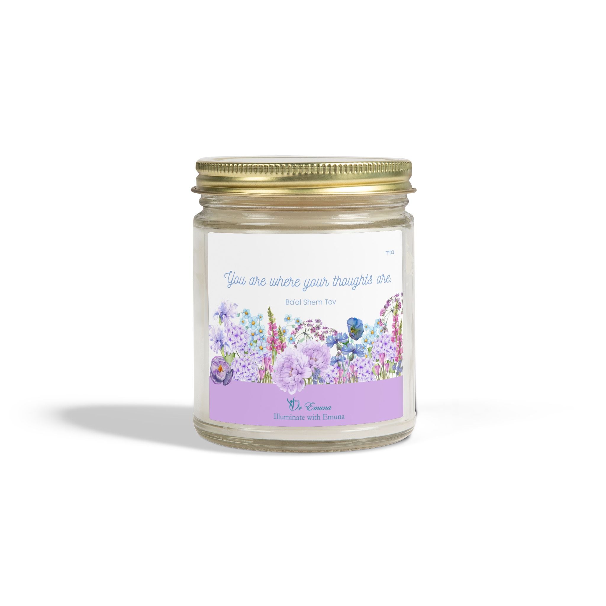 Scented Candle — Coconut Apricot Wax (4oz & 9oz) | "You are where your thoughts are."