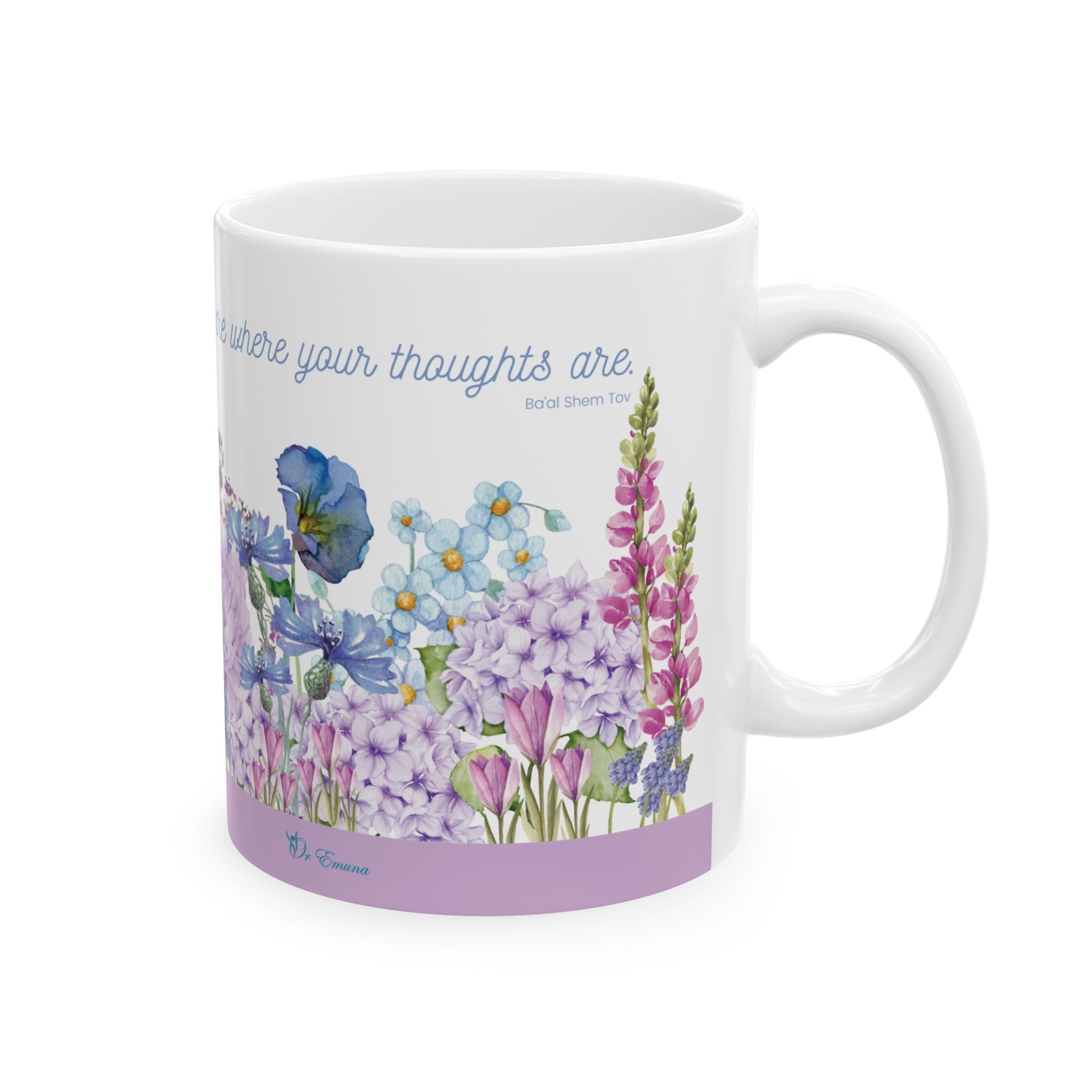 Where Your Thoughts Are - Ceramic Mug, (11oz)