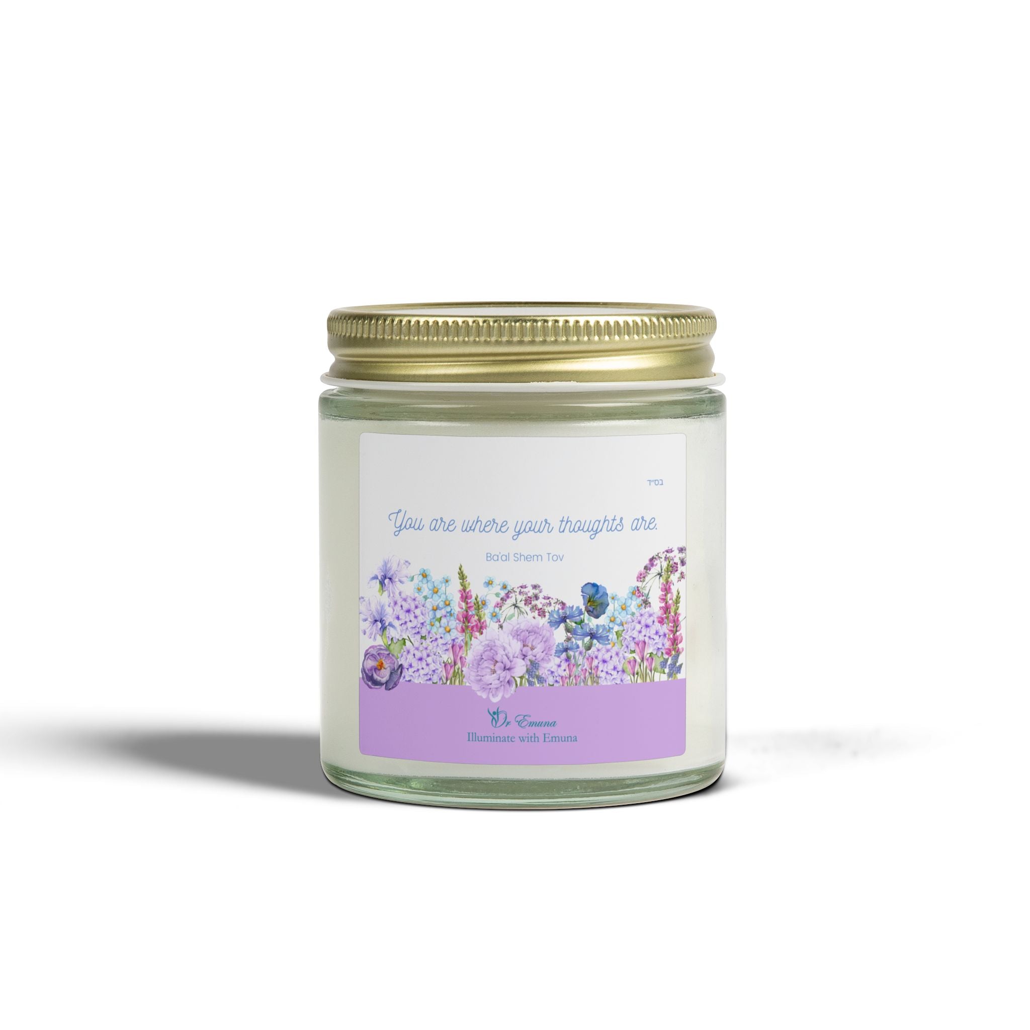 Scented Candle — Coconut Apricot Wax (4oz & 9oz) | "You are where your thoughts are."