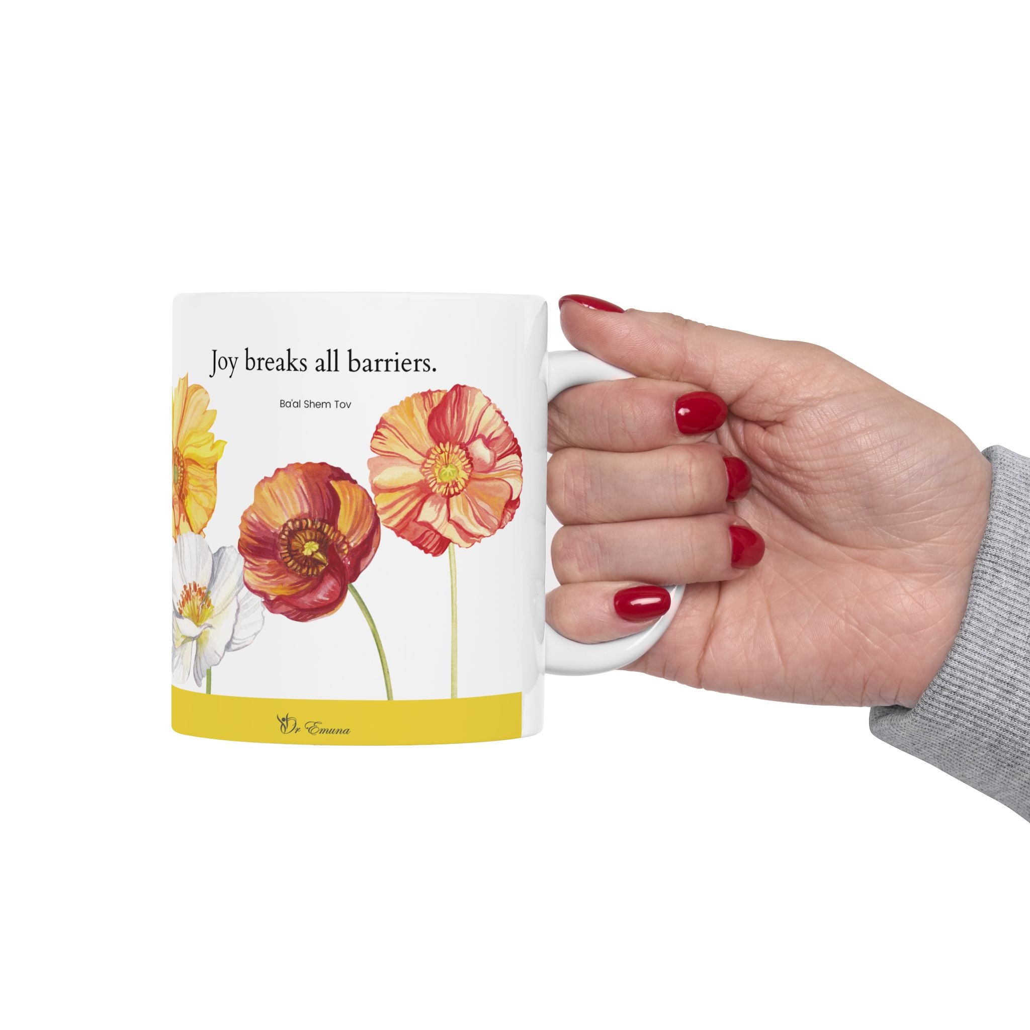 Joy Breaks All Barriers - Ceramic Mug, (11oz)