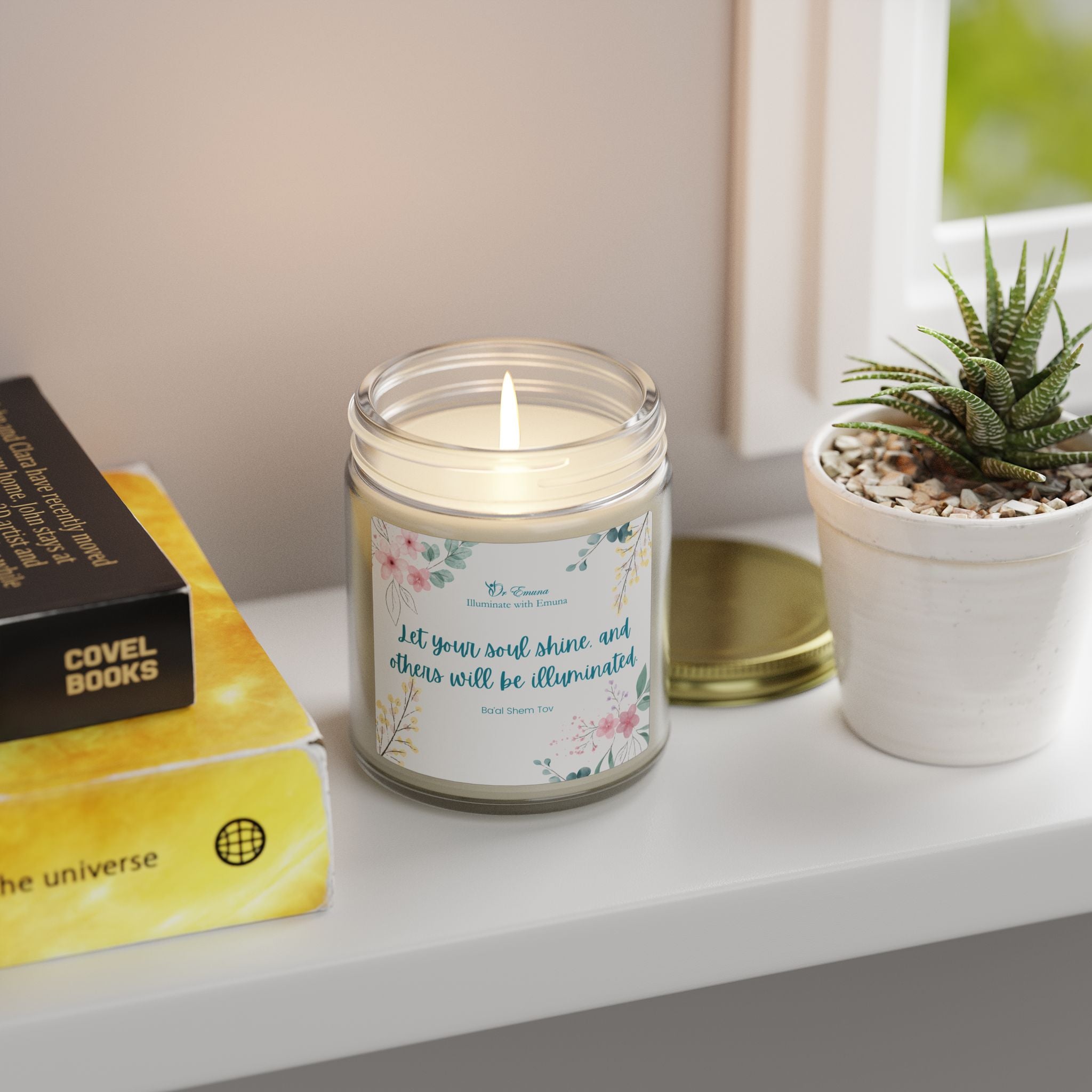Scented Candle — Coconut Apricot Wax (4oz & 9oz) | "Let your soul shine..."