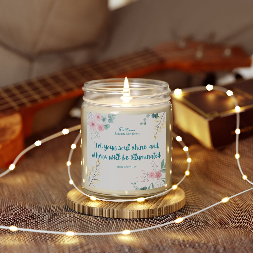 Scented Candle — Coconut Apricot Wax (4oz & 9oz) | "Let your soul shine..."
