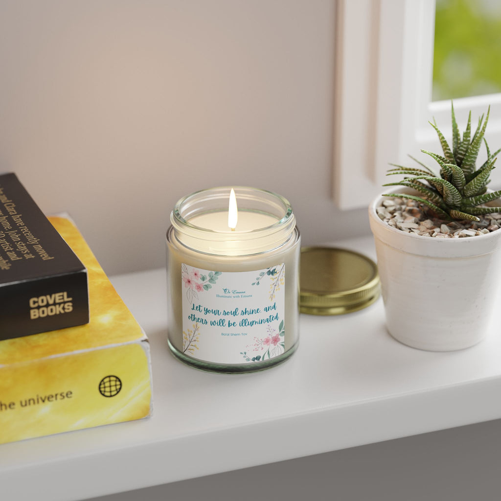 Scented Candle — Coconut Apricot Wax (4oz & 9oz) | "Let your soul shine..."