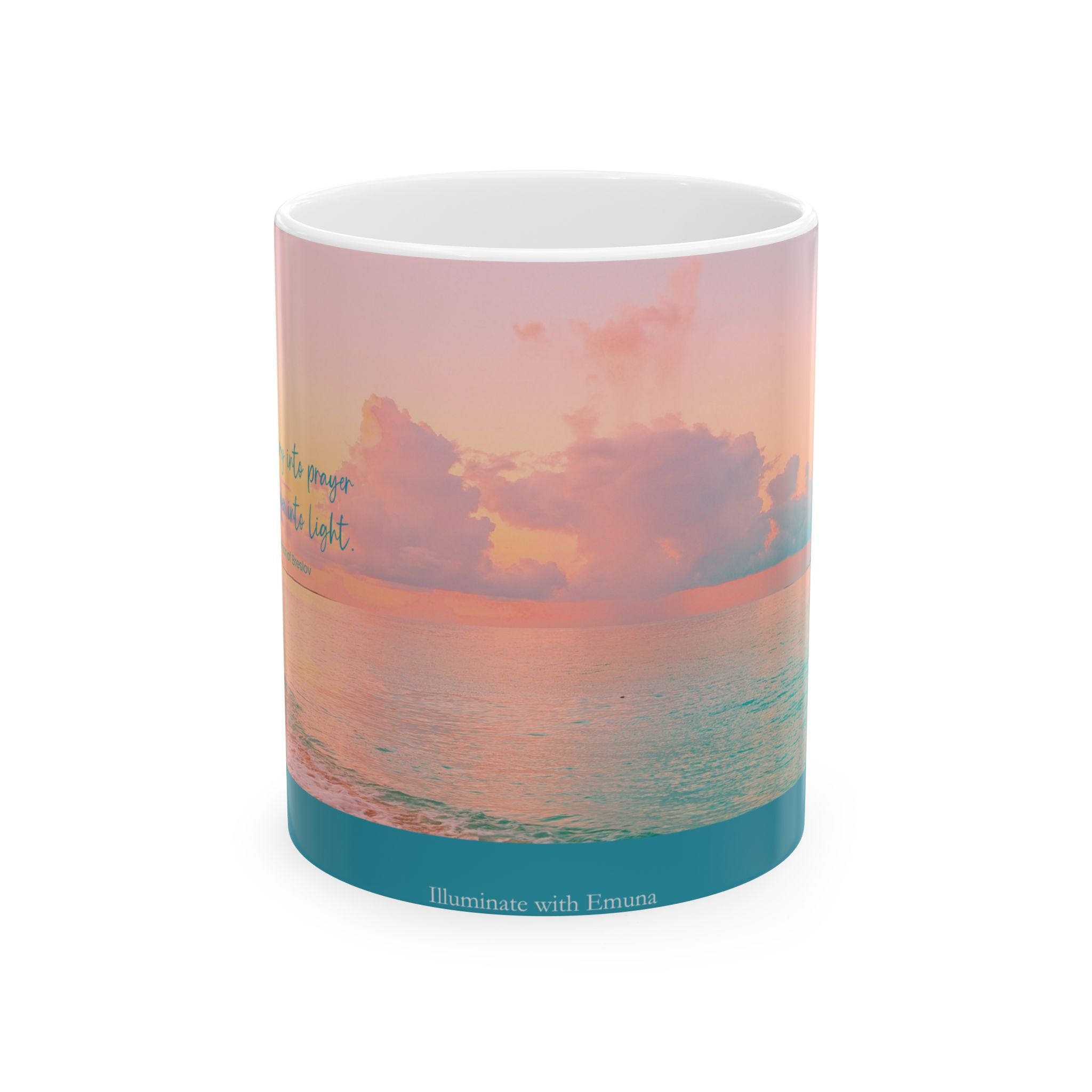 Turn Prayer into Light  - Ceramic Mug, (11oz)