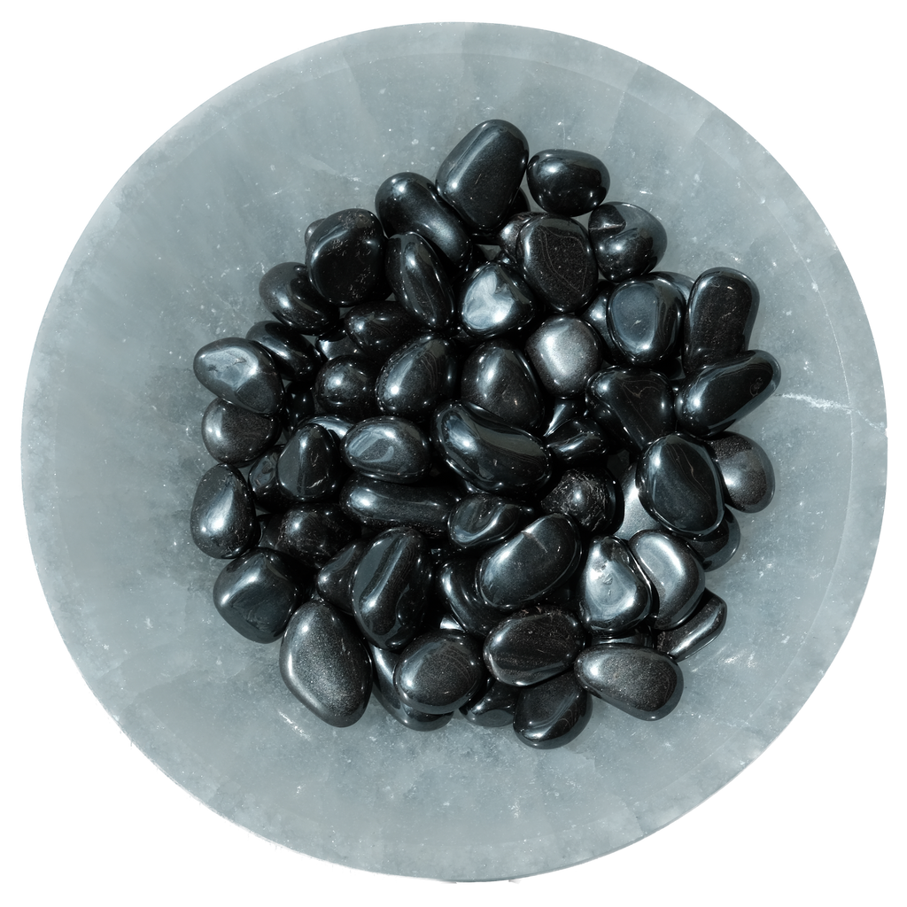 Hematite Tumbled Stone 12-20MM - Strength, Stability & Protection