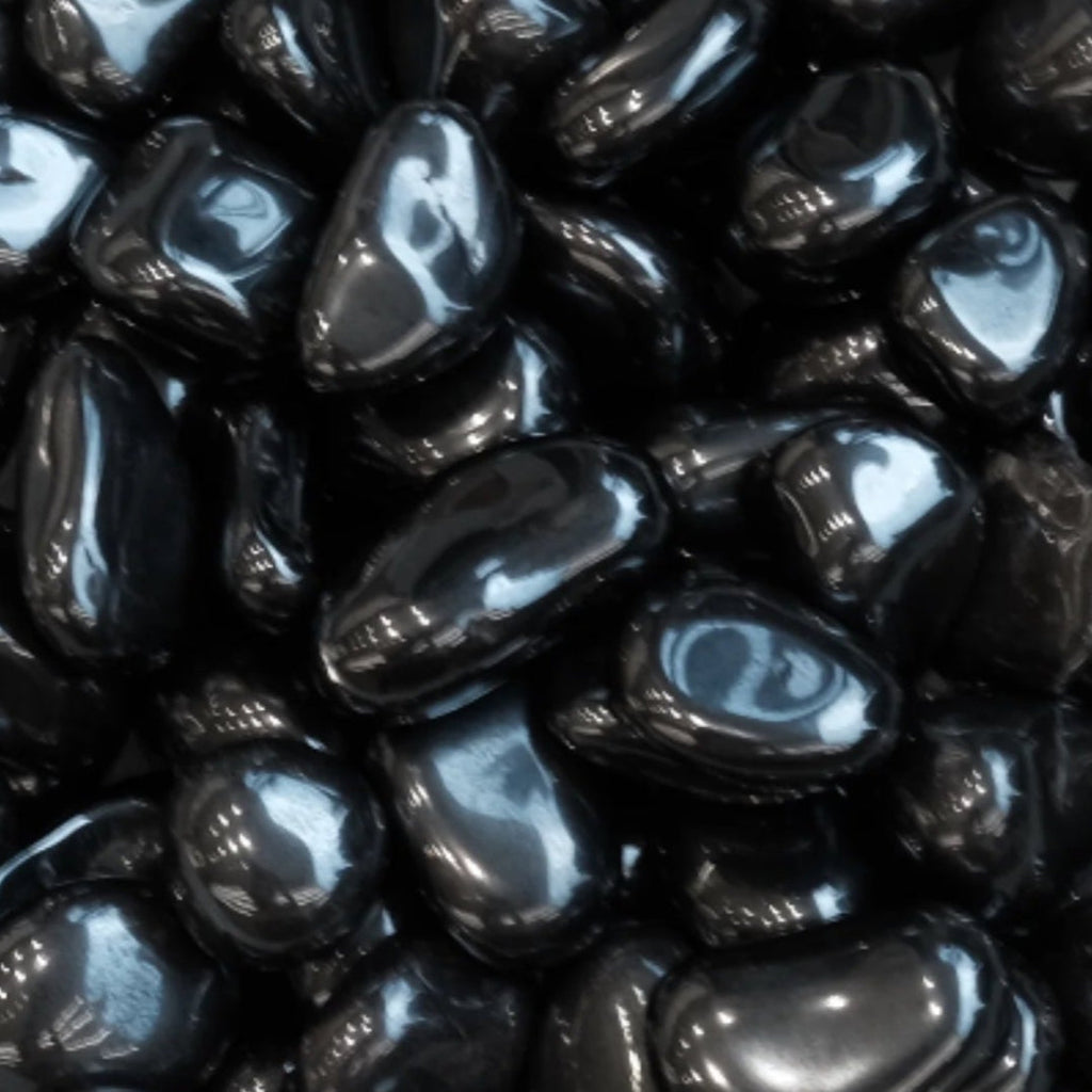 Hematite Tumbled Stone 12-20MM - Strength, Stability & Protection